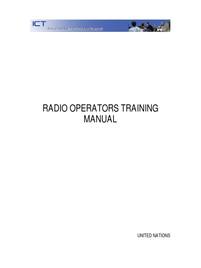 Radio Operators Training Manual | PDF | Radio Spectrum | Radio