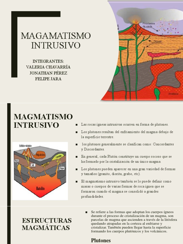 Magmatismo Intrusivo y Plutones | PDF | Magma | Roca ígnea