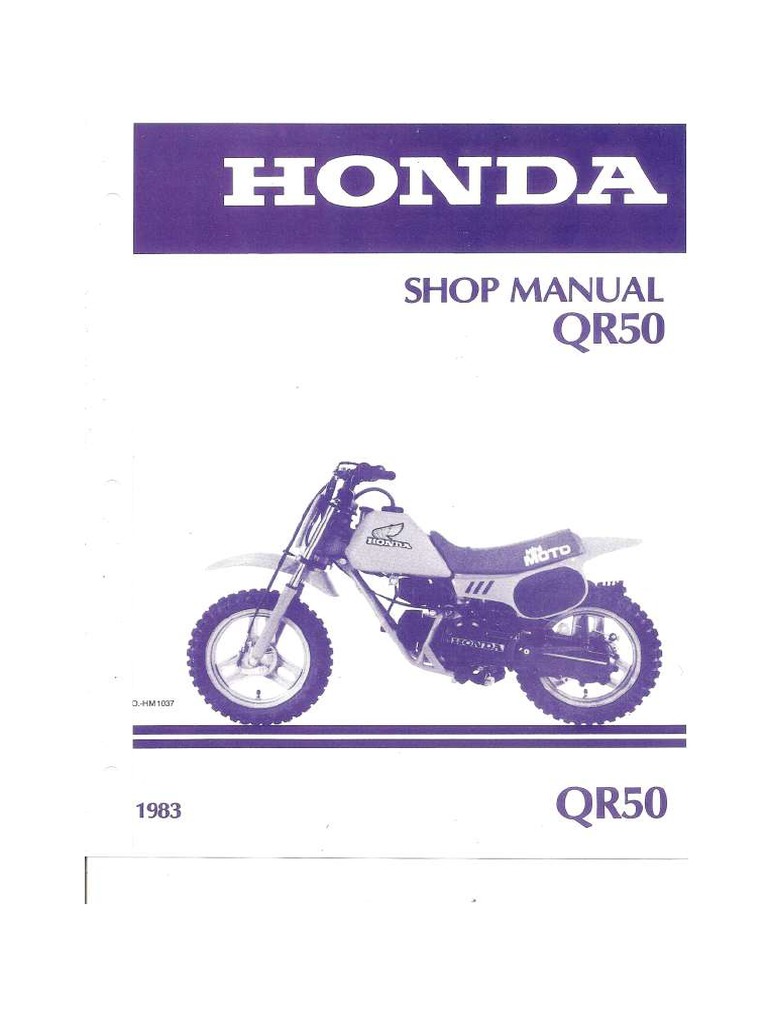 Honda QR50 Shop Manual 1983 | PDF
