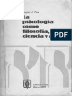 Logan J. Fox - La Psicología Como Filososfía Ciencia y Arte PDF