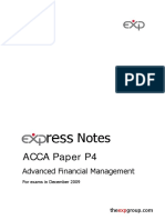 ACCA Paper P4: Notes