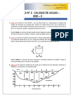 Actividad 2 - Calidad de Aguas 2020-II