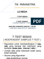 T-TEST BEBAS (INDEPENDENT SAMPLES T-TEST