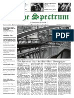 The Spectrum: Our Student-Run Newspaper: e Cineribus Et Ad Astra