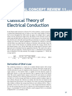 Classical Theory of Electrical Conduction