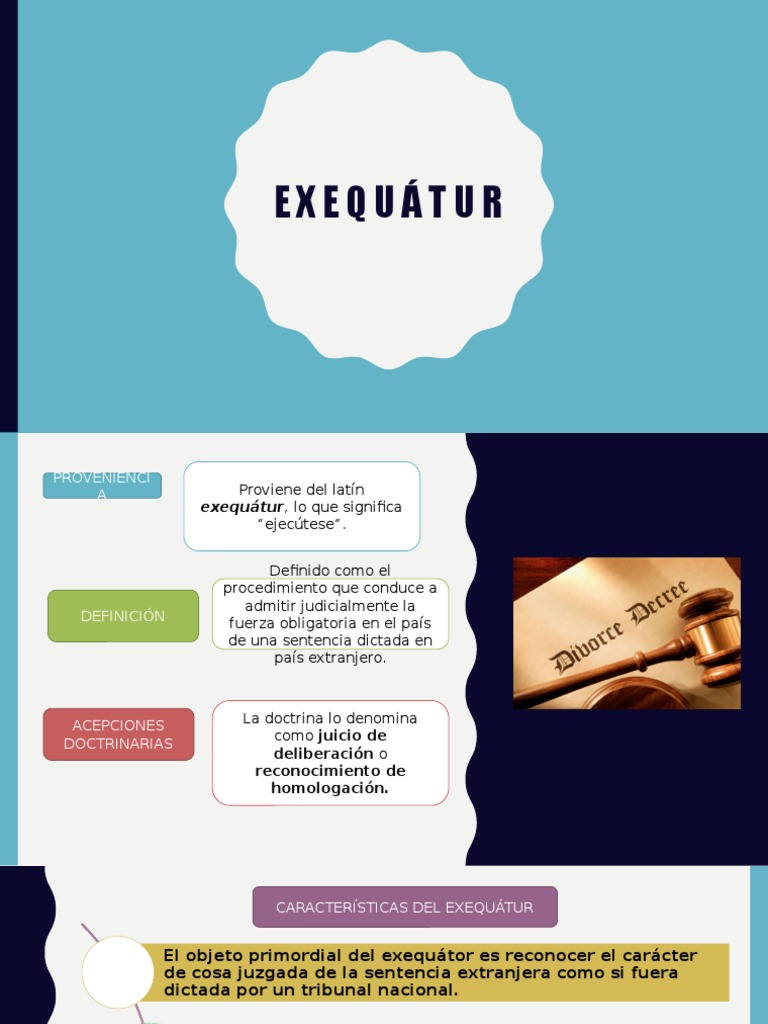 Procedimiento de Exequátur en Perú | PDF | Sentencia (ley) | Res Judicata