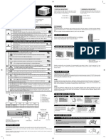 Window Type Room Air Conditioner Operation and Installation Manual