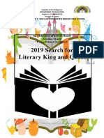 2019 Search For Literary King and Queen: in Celebration of School-Based Reading Month "I Love Project Devread"