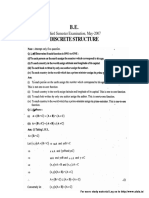B.E. Discrete Structure: Third Semester Examination, May-2007