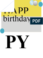AP PY: Birthday