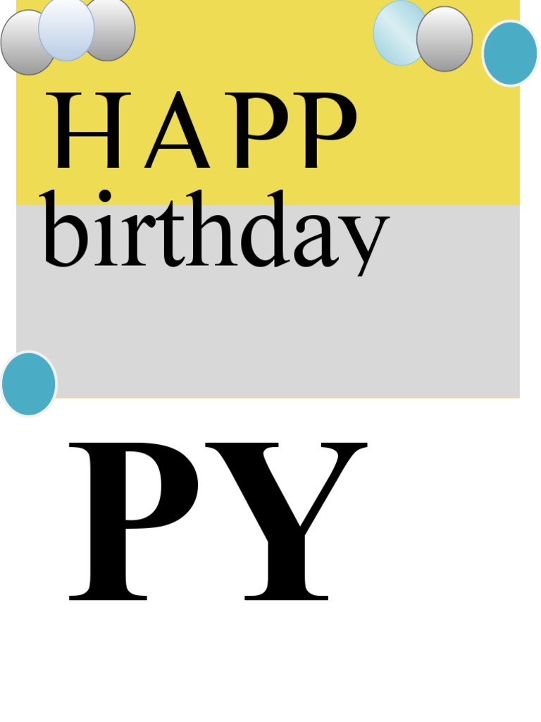 AP PY: Birthday | PDF