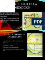 Tipos de Eror en La Mediccion