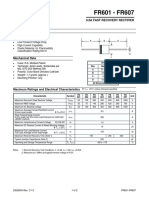 FR601 - FR607: 6.0A Fast Recovery Rectifier