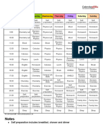 Timetable