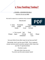 Adjectives How Are You Activities Promoting Classroom Dynamics Group Form 95322