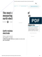 The Most Common Methods of Measuring The Resistance of An Earth Electrode - EEP