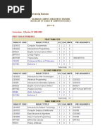 AMA International University Bahrain: Curriculum: Effective SY 2008-2009 First Year Attendence