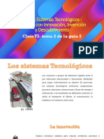 Sistemas Tecnológicos - Tema 2 Guía 2 Relación Con Innovación, Invención y Descubrimiento