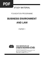 Business Environment and Law