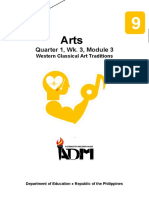 Arts9 - q1 - Mod3 - Western Classical Art Traditions - v3