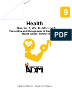 Health9 - q1 - Mod6 - Prevention and Management of Environmental Health Issues - COVID-19 - v3