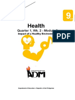 Health9 - q1 - Mod2 - Impact of A Healthy Environment - v3