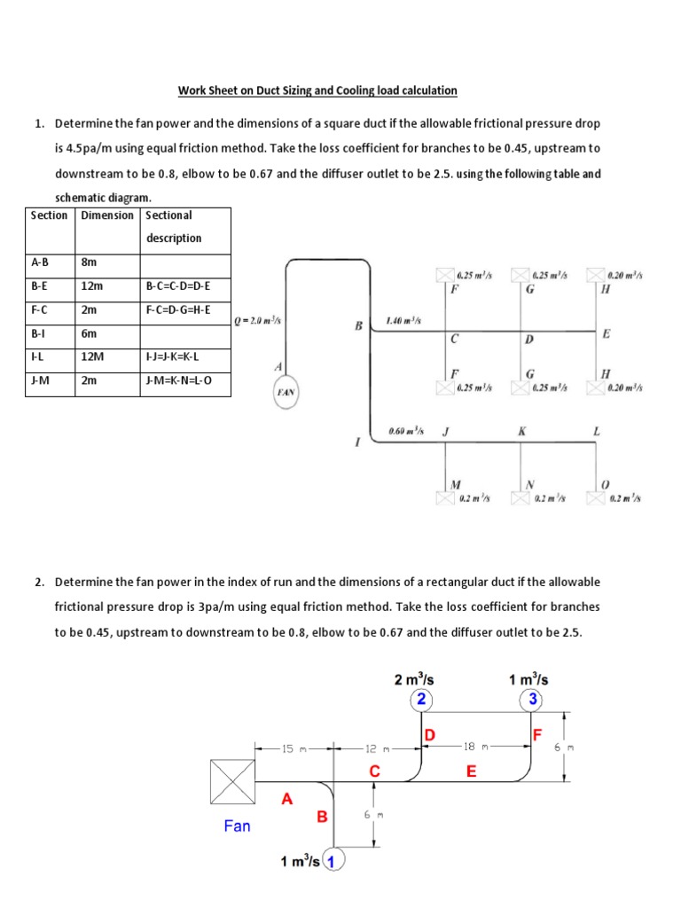 Duct Sizing and Cooling Load Guide | PDF | Air Conditioning | Humidity