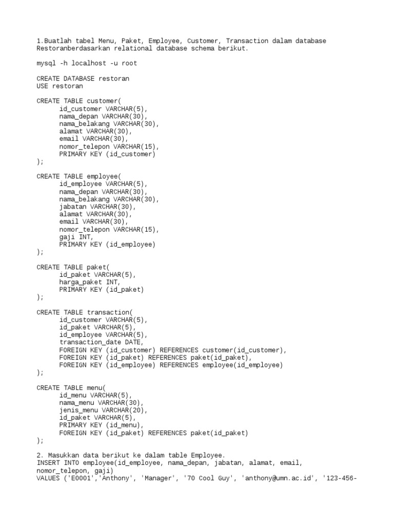 Week05 CL 41373 RizkyEkaputraSutanto | PDF | Sql | Information Management