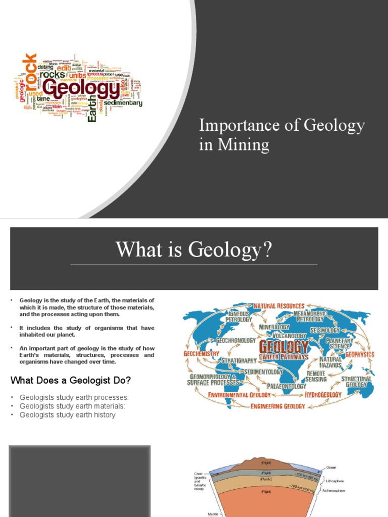 Geology's Role in Mining Operations | PDF | Rock (Geology) | Geology