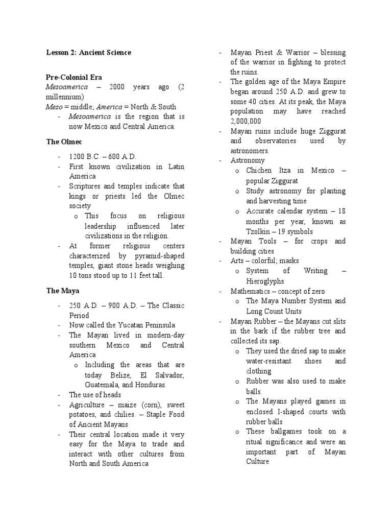 Lesson 2 3 Ancient Science Developments Of Science In Asia And