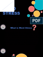 Word Stress: Prepared By: Teacher Ludividen S. Negrillo