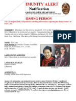 Elisa Lam Missing Person Updated Alert.02.11