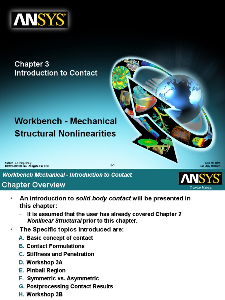 ANSYS 13.0 Introduction To Contact PDF | PDF | Sphere | Friction