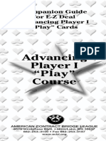 Companion Guide For E-Z Deal Advancing Player I "Play" Cards