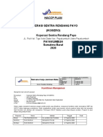 HACCP PLAN RENDANG SENTRA PAYO Rendang Daging 27-08-2020