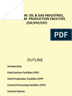 Overview: Oil & Gas Industries,: Upstream Production Facilities (FSF/FPF/CPF)