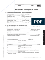 Fiche 121 - Le Comparatif Et Superlatif - MEILLEUR (QUE) - LE MEILLEUR PDF