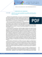 Resolución de Medidas Sanitarias Aplicables en Cantabria Durante El Período de Nueva Normalidad