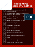 Fire Equipment, Clothing