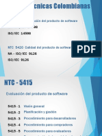 Normas técnicas colombianas software evaluación