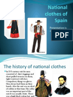 National Clothes of Spain: Presentation Is Made by Yuliia Serhiienko