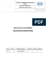 4.method Statement-Excavation & Backfilling