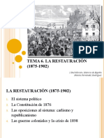 16-17 Presentación 6. La Restauración (1875-1902)