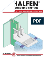 Adjustable Top - of - Slab Bracket For Curtain Wall: Glazing