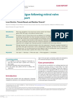 Malaise and Fatigue Following Mitral Valve Repair PDF