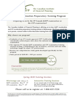 Cifp CFP Examination Preparatory Training Program