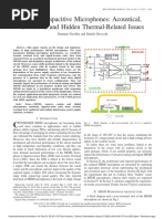 MEMS Capacitive Microphones: Acoustical, Electrical, and Hidden Thermal-Related Issues