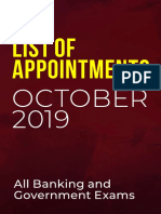 List of Appointments - Oct19-1