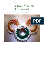 Christmas Wreath Ornament: Created By: Amy Sobush - Lightkeeper Creations