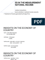 Difficulties in The Measurement of Natonal Income